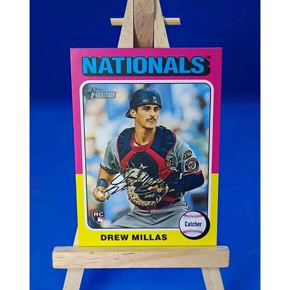 2024 Topps Heritage High Number - Drew Millas #613 (RC) - Picture 1 of 4